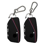 TOMALL 2 Pack for BMW Key Fob Cover with Keychain, 4 Buttons Silicone Rubber Key Fob Case Fit for BMW 2 3 5 7 X1 X4M X5 X6 X7 iX i4 i7 XM Series 2023-2025 / i5 M60 Series 2023-2024 Car Key - Image 1
