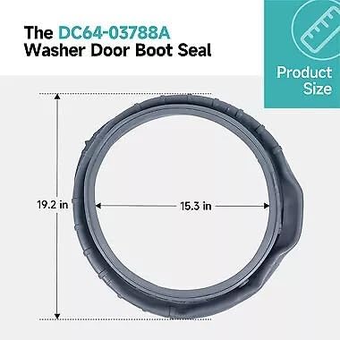 Washer Door Boot for Samsung DC64-03788A WF45R6100A Washer Door Boot Seal
