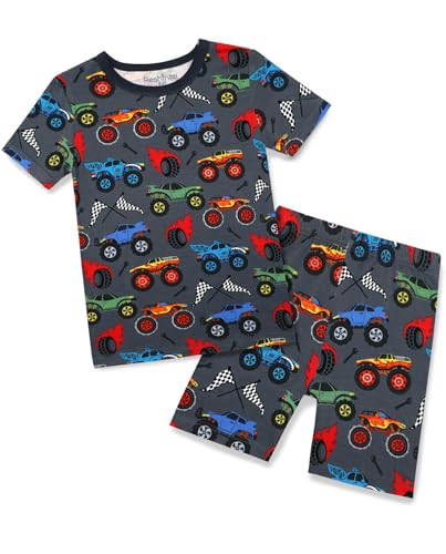 Bamboo viscose toddler car pajamas 2pc set