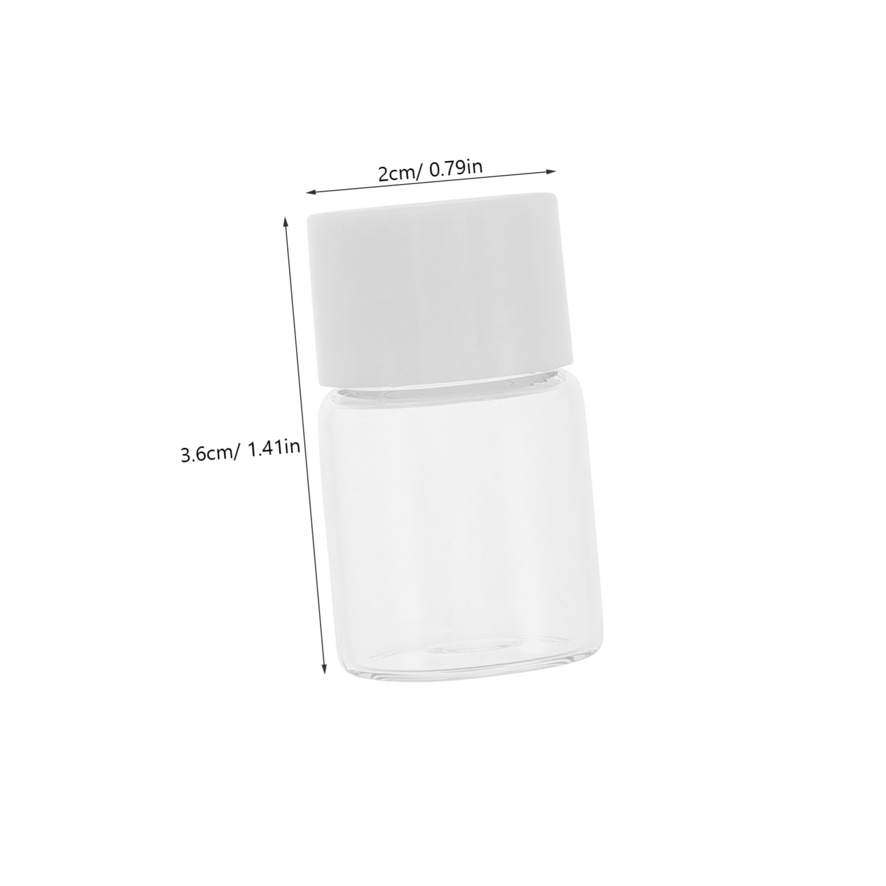 Ciieeo Globuli Tubes Empty 20pcs Small Plastic Bottles for Liquids Mini Lip Gloss Tubes