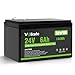24V 25.6V 6Ah Rechargeable LiFePO4 Deep Cycle Battery 1 Pack, Built-in 30A BMS, 2000+ Cycles, 24 Volt Lithium Replacement Battery for 12FM7 or LF8011, Perfect for Camping, Lighting (F2 Terminals)