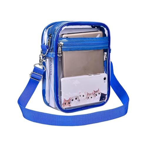 Crossbody Bag with Adjustable Shoulder Strap, Stadium Approved PVC Purse