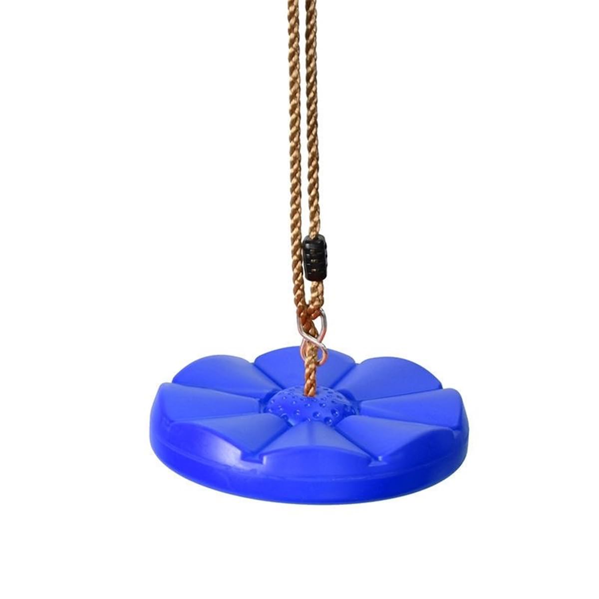 6.4 ft Round Monkey Disc Swing for Kids, Height Adjustable Outdoor Swing for Kids & Adults,Heavy Duty Material, Indoor & Outdoor Use, 120kg Weight Capacity, Includes Carabiner - Blue