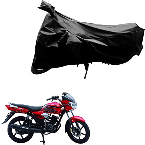 Image of Aksmit Universal Two Wheeler Bike /Scooty Body Cover Heat Protectio /Water Resistance /UV-Rays /Birds Dropping /Scratchproof /Dust Proof (Black)