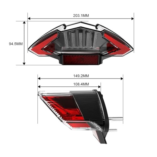 Luz trasera de freno y DRL para moto BMW R1200GS F800 G650 GS Dakar 7