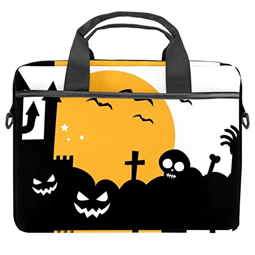 Funda de hombro para laptop con diseño de Halloween para ir a la universidad o el trabajo diario