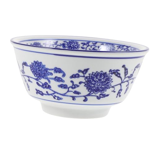 Cabilock Elegante Ciotola in Porcellana Bianca - Ciotola Multifunzione Perfetta Per Insalata Zuppa Snack Decorativa