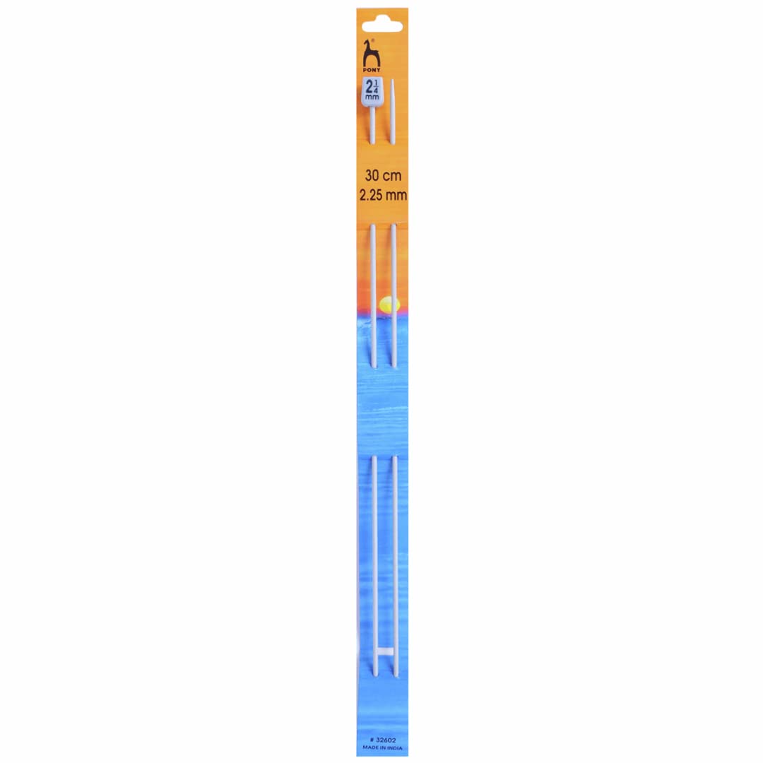 Pony Single Ended Classic Knitting Pins - 30Cm x 2.25mm