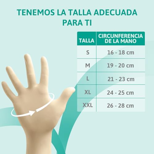 Ansell TouchNTuff 69-318 Guantes Latex Desechables, Guantes Trabajo Multiuso, Seguridad Hogar, Alimentos, Cocina, Limpieza, Mecanico, Guantes Desechables Sin Polvo, Blanco, Talla L (100 Guantes) - imagen 11