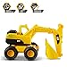Cat Construction Fleet 10” Excavator Toy – Heavy‑Duty Plastic, Working Boom & Bucket, Free‑Rolling Wheels, Indoor/Outdoor Sandbox Vehicle for Toddlers & Kids Ages 2 +