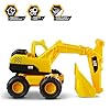 415slgj0b7l - CAT Construction Toys, Construction Fleet 10" Excavator Toy – Ages 2+ Real Working Parts, Indoor/Outdoor Play, Sturdy Plastic Construction, Ideal Sand/Beach Toy