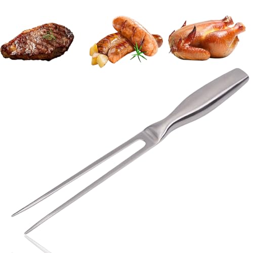 YIHAOH Fourchettes a Viande Avec Manche, Fourchette Rotissoire Professionnelle, Fourchette Barbecue, Découper en Acier Inoxydable, Convient Cuisine, Banquet, Barbecue