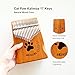 Risen Kalimba, 17 Keys, Thumb Piano, Metal Keys with Scale Engraving, Cat,Capybara Design,Small Musical Instrument, Gifts For Beginner, Music Love (Cat Paw Natural Wood)