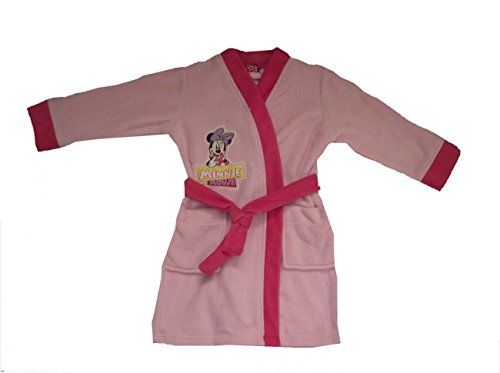 Albornoz con diseño de Minnie Mouse para niñas de 18 meses a 5 años rosa rosa 4 años