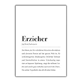 Erzieher Definition: DIN A4 Plakat