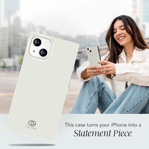 Image of COCOMII Rectangle for iPhone 15 Plus /14 Plus Case, Glossy Bone