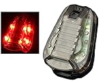 wasserdichte Taktische Helmlichter für Airsoft Helm Zubehör Stroboskop-Signallicht LED Jagdlampe Helmlampen (Schwarz (rotes Licht))