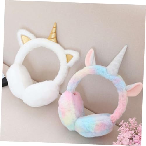Orejeras de peluche térmicas cubiertas acolchadas para el viento 2