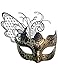 Price comparison product image Ubauta Venetian Butterfly Masquerade Mask for Women/Halloween/Mardi Gras/Party/Prom/Wedding-Gold Butterfly