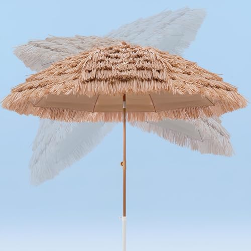 Parasol de plage tropical inclinable et léger avec housse de transport pratique - 4