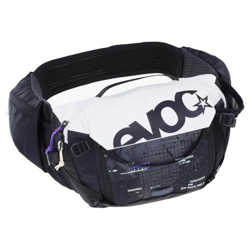 EVOC Hip Pack Pro 3 Waist Bag (AERO Flex Waist Belt Bum Bag with Air Flow Contact System Mesh Material Tool Compartment Perfect Bicycle Accessories for Trail Lovers) Multicoloured