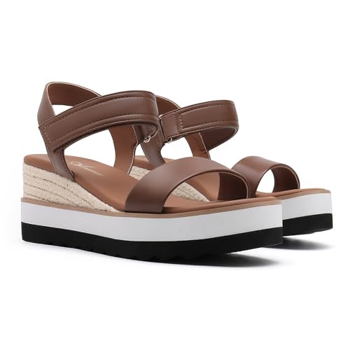 Image of Athlefit Women's Platform Ankle Strap Sandals