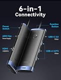 VENTION Bezprzewodowa stacja dokująca HDMI 4K 30 Hz, USB C, 5 G, bezprzewodowa transmisja danych 5 Gb/s, 165 FT/50 m, szybkie ładowanie 60 W, do strumieniowego przesyłania wideo z laptopa/telefonu