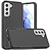for Samsung Galaxy S21 Case: Dual Layer Protective Heavy Duty Cell Phone Cover Shockproof Rugged with Screen Protector - Military Protection Bumper Tough - Samsung Galaxy S21 5G 2021, 6.2 inch, Black