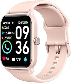 Smart Watch for Women(Answer/Make Calls), Alexa Built-in, 1.8" Fitness Watch with 24H Heart Rate/Sleep/Blood Oxygen Monitor, IP68 Waterproof, 100+ Sports, Ladies Smartwatch for iOS Android
