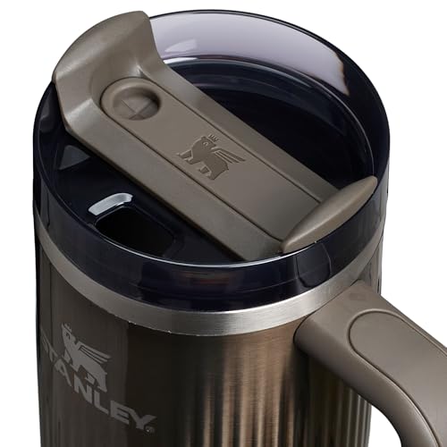 Image of STANLEY Quencher H2.0 Tumbler with Handle and Straw 30 oz | Flowstate 3-Position Lid | Cup Holder Compatible for Travel | Insulated Stainless Steel Cup | BPA-Free | Fluted Gunmetal Shine