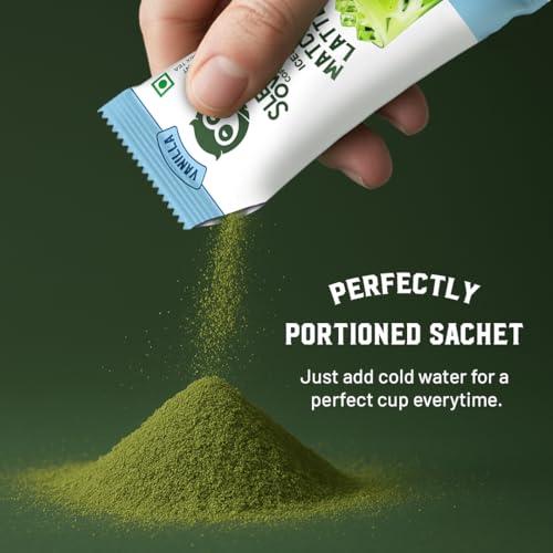 Image of Sleepy Owl Vanilla Iced Matcha Latte Premix Powder, Made with Premium Japanese Matcha Green Tea Powder, Instant Premix Easy to Make Anywhere, Calm Energy & Focus, Natural Antioxidants, 3 Sachets