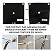 FLASLD Welding Blanket & Heat Shield Mat for Soldering Copper Pipe, 12''x12'' Flame Protector Pad Plumbing Hole Propane Torch (1 Pack)