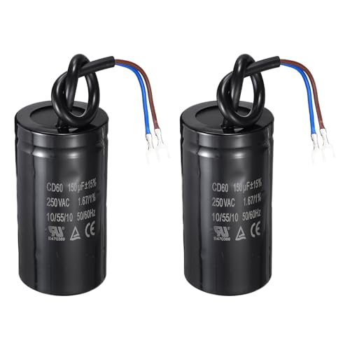 Condensateur CD60 150 uF 250VAC pour le démarrage de moteur de machine à laver