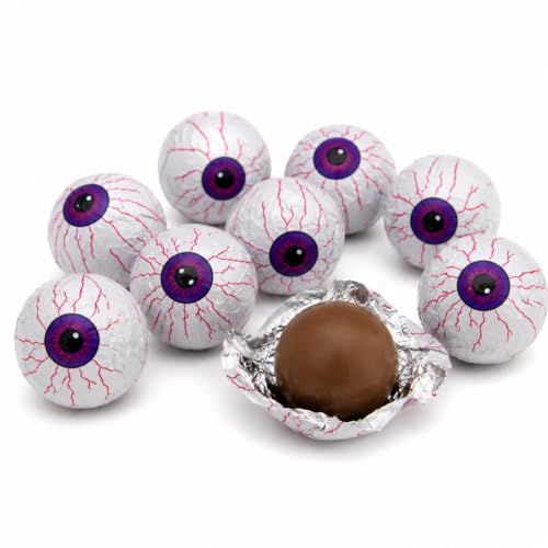 Milk Chocolate Eyeballs Halloween Sweets 30 Pack Halloween Chocolates