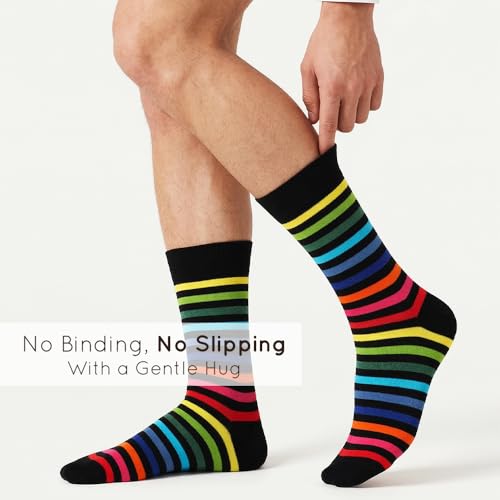 Image of Mysocks Men and Women Crew Socks Extra Fine Combed Cotton Seamless Toe