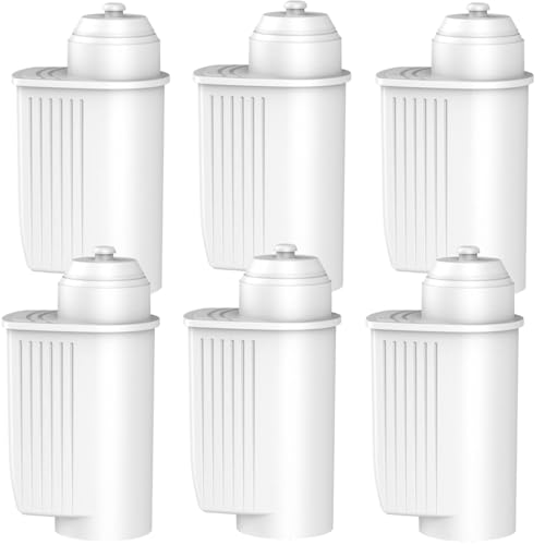 Pack of 6 Water Filters for Fully Automatic Coffee Machines for Siemens EQ Series, EQ6 Plus S700, EQ9, EQ700, EQ500,TZ70003 for Brita Intenza Filter cartridges, NOT for INTENZA+