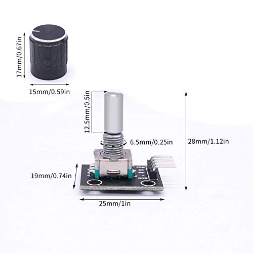 Module de codeur rotatif KY-040 anti-rebond avec bouton de sélection pour commande stable