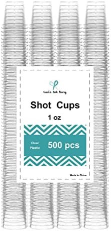 Craft and Party 1oz Premium Shot Glasses in 500 (500, 1oz)