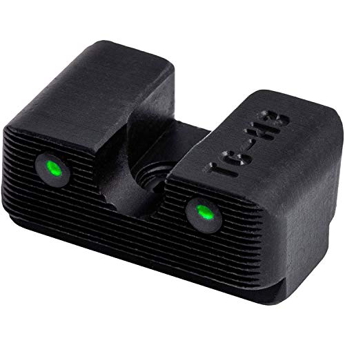 Image of TRUGLO Tritium Pro Night Sights, Compatible with Glock Handgun Models | Compact Durable Glow-in-The-Dark Front & Rear Gun Sight Set with Focus Lock Front Ring