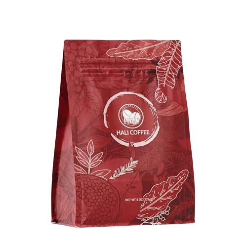 HALI Whole Coffee Beans Arabica Espresso Beans Medium Dark Roast with Dark Chocolate Caramel Hazelnut Sweet Flavor Notes Yunnan Single Origin Fresh Roasted Coffee Bean Starry Sky 8oz 227g