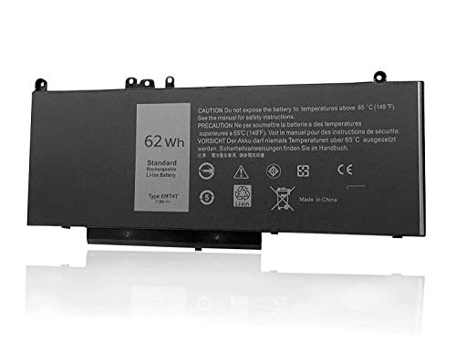FLIW 6MT4T Replacement Battery Compatible with Dell Latitude E5470 E5570 Precision 3510 0HK6DV 079VRK TXF9M 0TXF9M [7.6V 62Wh]
