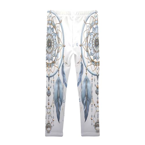 Bolaz Toddler Girls Leggings Printed Yoga Pants Leggings Blue Dreamcatcher for Kids2