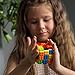 TOYAMBA 3x3 Brick Speed Cube with Building Blocks, Mini Toy & Brick Separator Included, Compatible with Lego Cube, Educational Toy (White)
