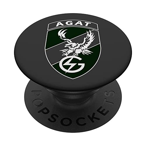 AGAT Jednostka Wojskowa Polish Special Force Military PopSockets Swappable PopGrip, Black