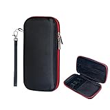 AwA HoDoMi Vape Pen Case 7.5 inch Hard Shell Small Case Carrying Tech Pouch Stash Bag with Inner Zipper Pocket for Vape Kits Smokeless Inhalers Mod Outdoor Essentials Coils Joints Red (Empty)