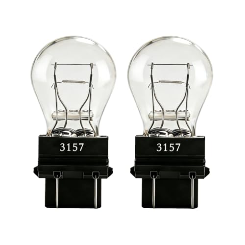 BYVORS 3157 Bulbs P27/7W Turn Signal Tail/Brake Light Bulbs 12V 3457 3157NA 3047 3057 4057 4114 Reverse/Running Light Miniature Bulbs Long-Life