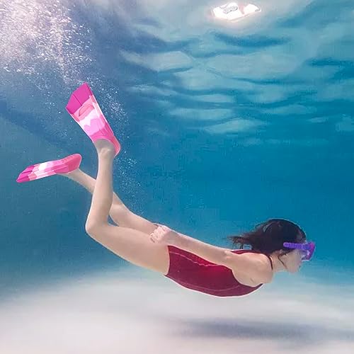Gugmoy Swimming Training Fins,Kids Swim Fins,Comfortable Swimming Flippers Suitable for Children,Beginners,Girls,Boys,Adults (XXXX-Small, 2C-DeepRed) by Gugmoy - Image 8