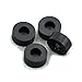 100PCS 3mm Black Nylon Round Spacer, OD 7mm, ID 3.2mm, Not Threaded, for M3 Screws, Plastic.