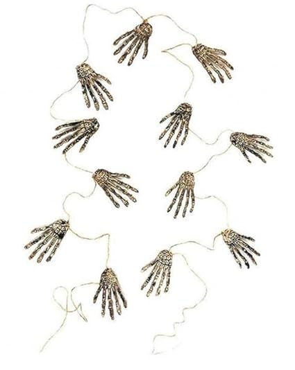 ARYANSH Shoppe Skeleton Hand Garland Decor, Hanging Skeleton Hands, Bone Hands Halloween Decorations, Scary Skeleton Hands Halloween Party Supply Accessories (Pack of 2)