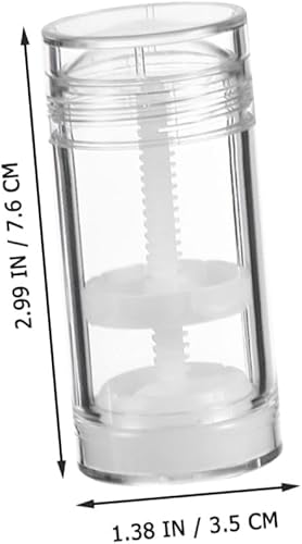 Miniatura 7 de EXCEART 8 unids transparente envases de plástico vacíos 1.0 fl oz Twist- Up tubos recargables para bricolaje lápices labiales perfume